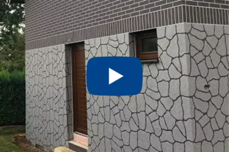 Jak aplikovat designovou omítku - imitace kamene