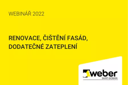 Webinář WEBER – Renovace, čištění fasád, dodatečné zateplení