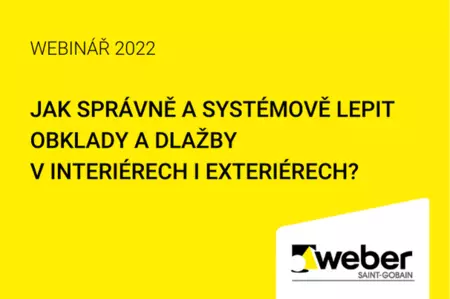 Webinář WEBER: Jak správně a systémově lepit obklady a dlažby