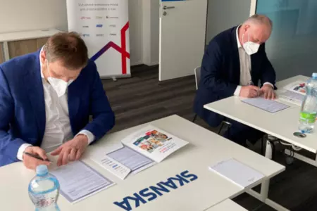 Společnosti Skanska a Saint-Gobain uzavřely memorandum o spolupráci