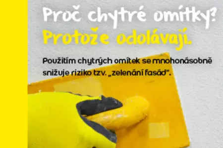 Proč zvolit chytrou fasádní omítku Weber?