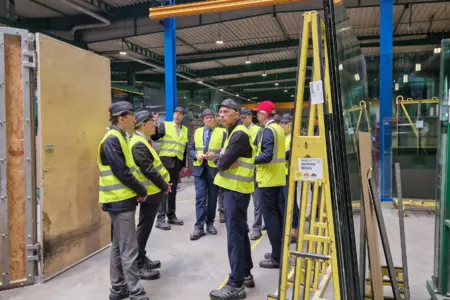 Významná návštěva v závodě Glassolutions