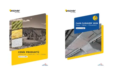 Dva nové ceníky od 1. 2. 2026: Isover ČR a CLIMAVER®