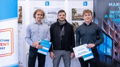Cenu Lumion získali Filip Bischof a Miroslav Trýzna z Fakulty stavební ČVUT v Praze