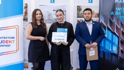 Sarah Křištofová z Fakulty architektury VUT v Brně získala cenu Saint-gobain