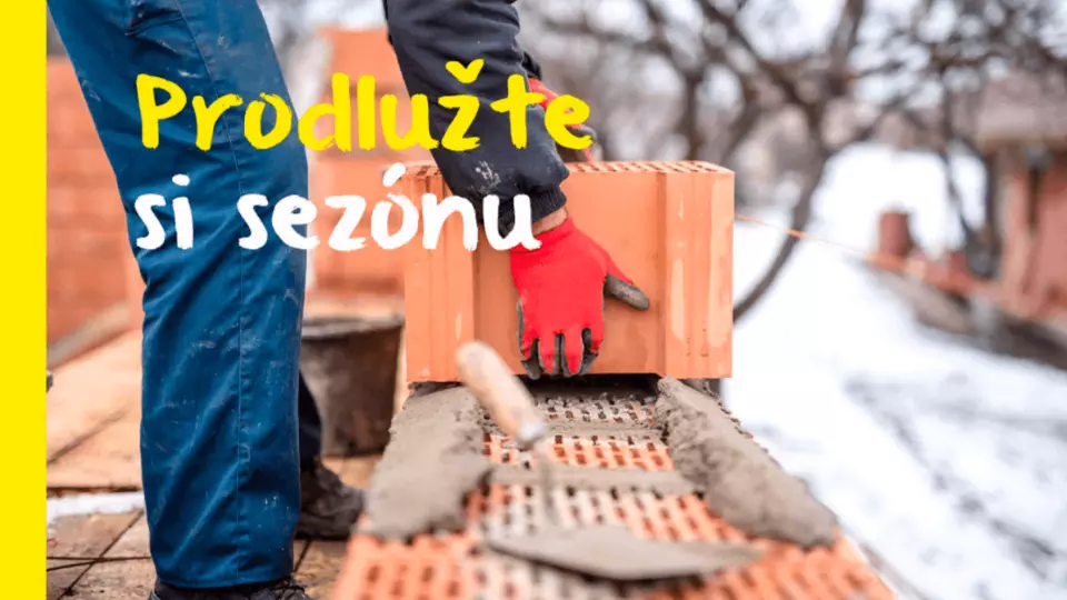 Prodlužte si sezónu – materiály pro provádění kontaktního zateplení v nízkých teplotách