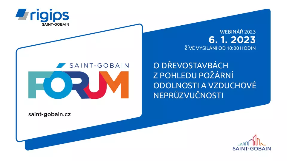 Webinář Rigips: O dřevostavbách z pohledu požární odolnosti a vzduchové neprůzvučnosti