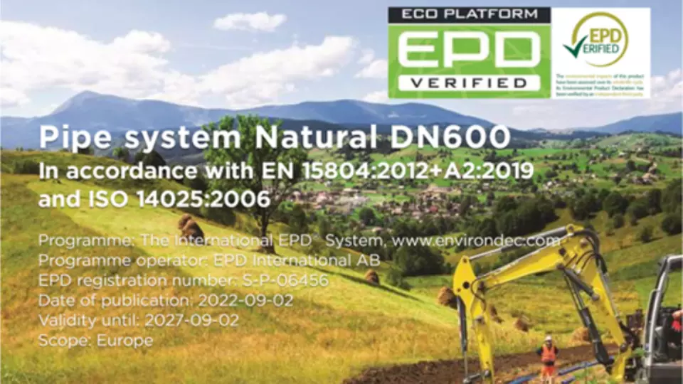 Trubní řada Natural EPD