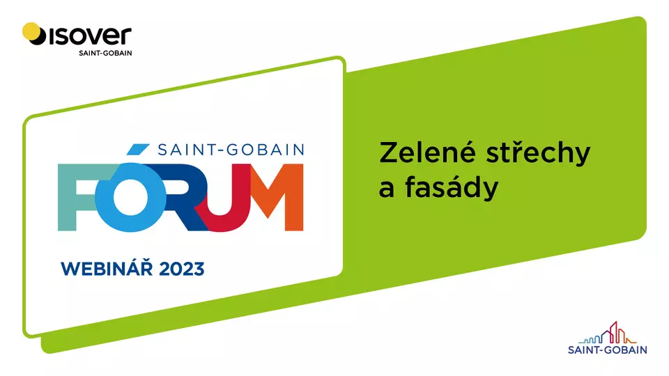 Webinář Isover: Zelené střechy a fasády