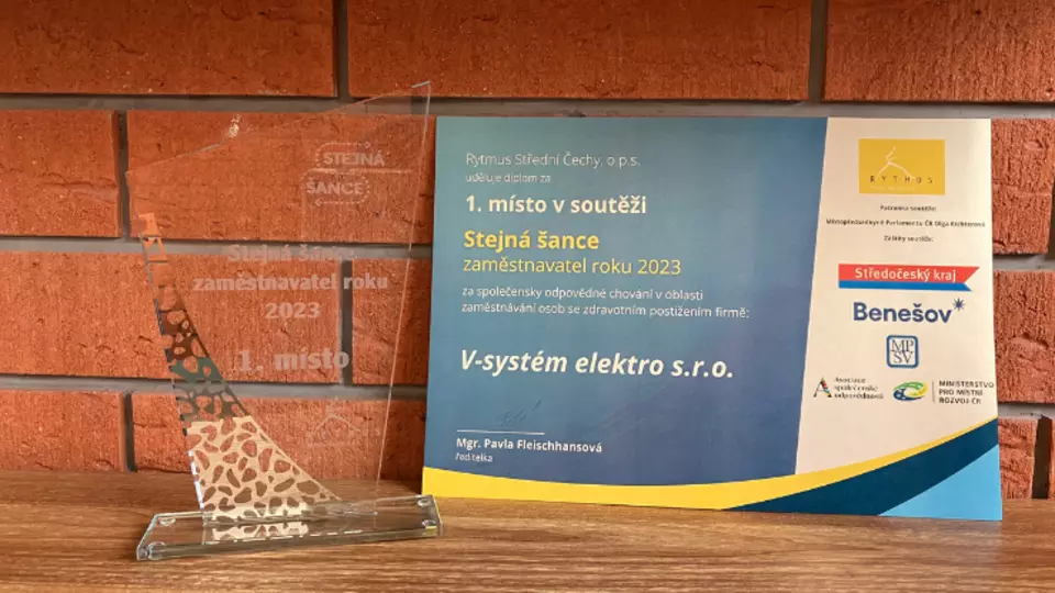 V-systém: Stejná šance – zaměstnavatel roku 2023