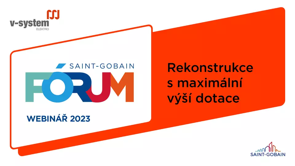 Webinář V-systém: Rekonstrukce s maximální výší dotace