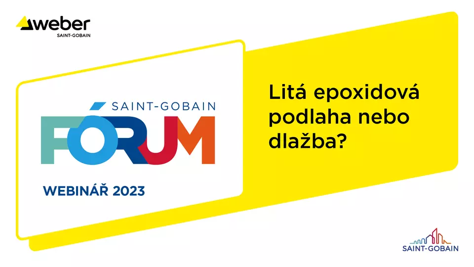 Webinář Weber: Litá epoxidová podlaha nebo dlažba? Webinář Weber: Litá epoxidová podlaha nebo dlažba?