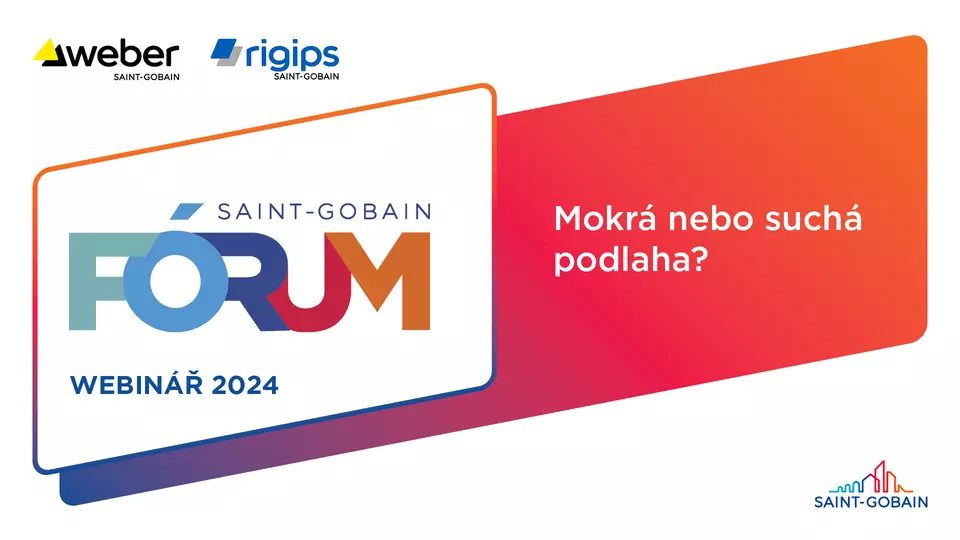 Webinář Weber a Rigips: Mokrá nebo suchá podlaha?