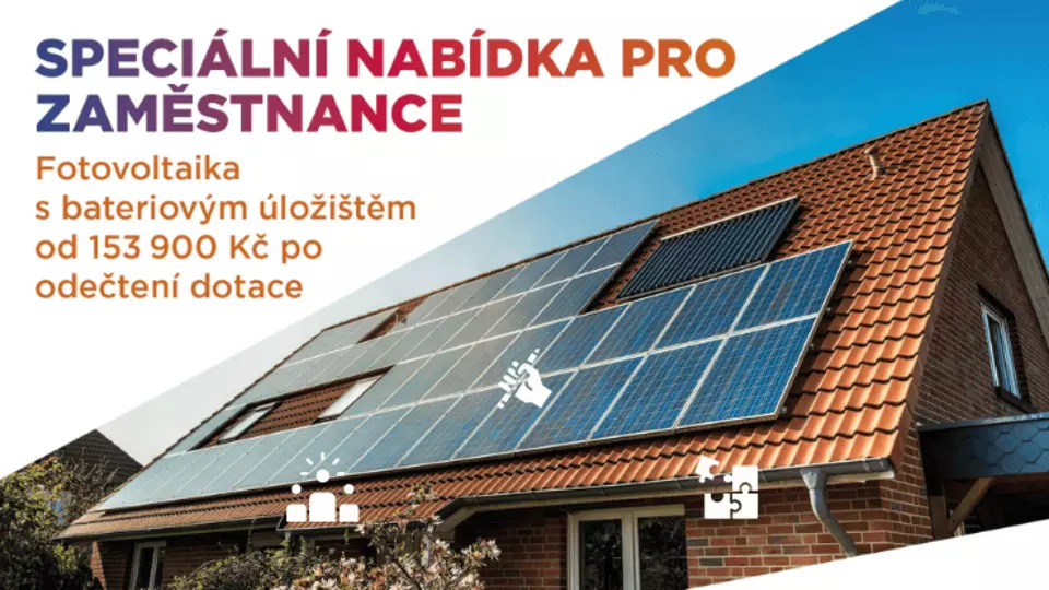 Fotovoltaika s bateriovým úložištěm od 153 900 Kč Fotovoltaika s bateriovým úložištěm od 153 900 Kč