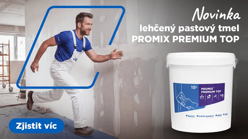 Rigips uvádí nový lehčený tmel ProMix Premium Top